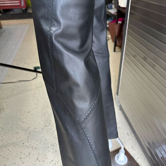 Versus by Versace Leather Slim Pants 24/38 Made in Italy XS - Picture 11 of 15
